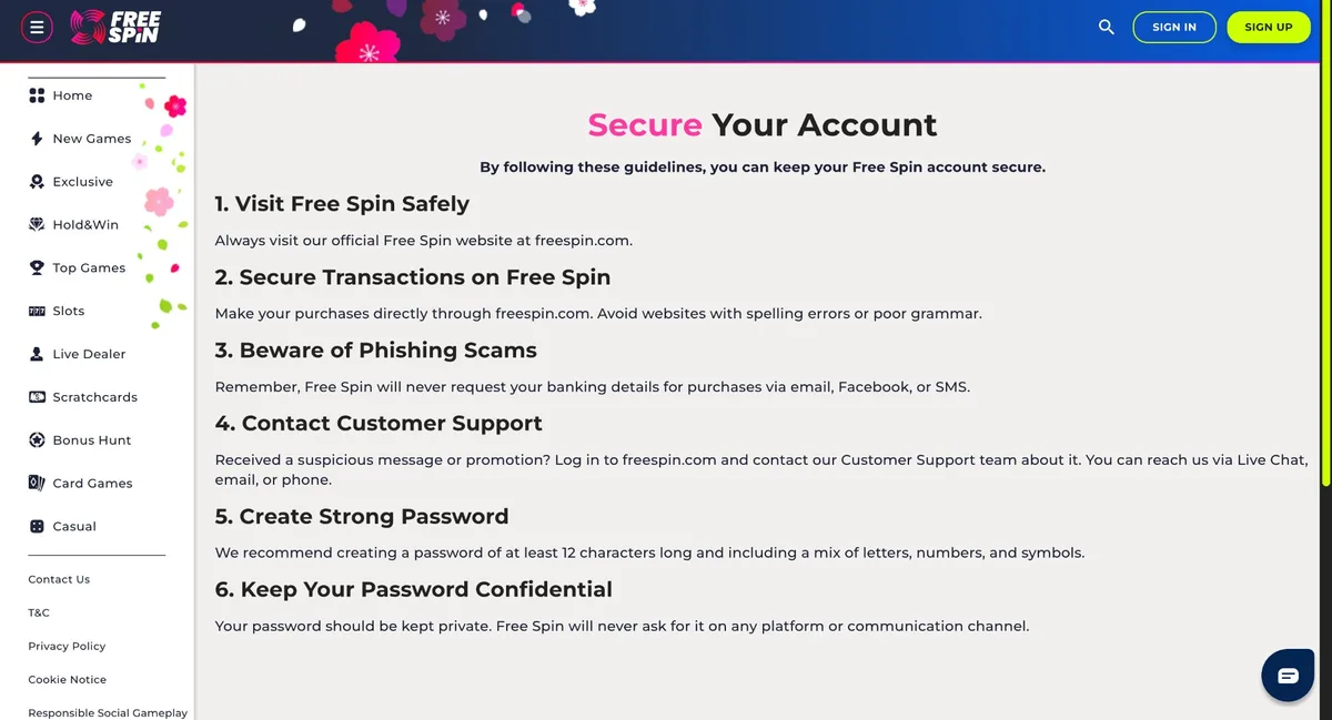 Free Spin Casino Galaxsys casual games for Florida players including Ninja Crash